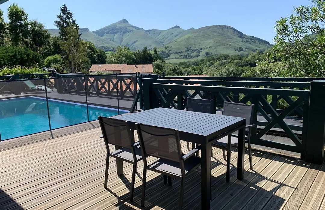 Villa Ongizatea au calme avec piscine et vue montagne-1
