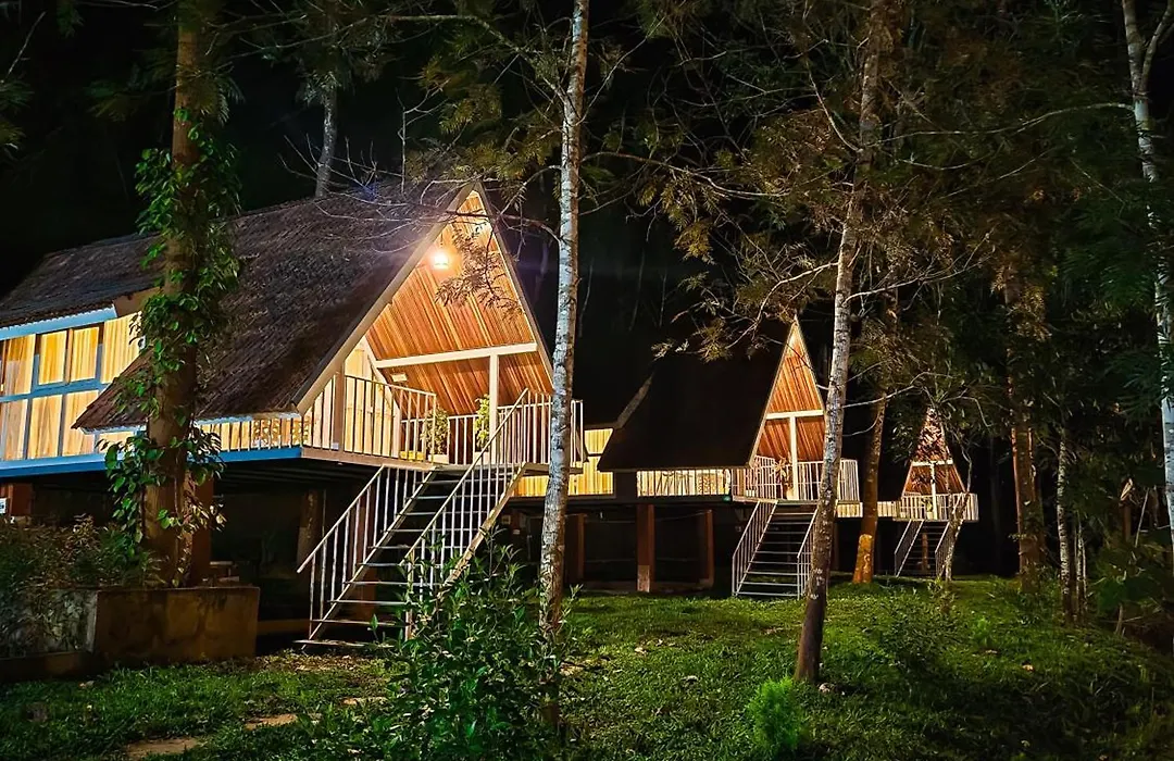 A Frame Cabins With Pool-1