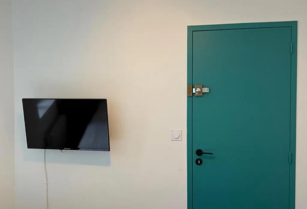 Chambre privée turquoise - Maison partagée-1