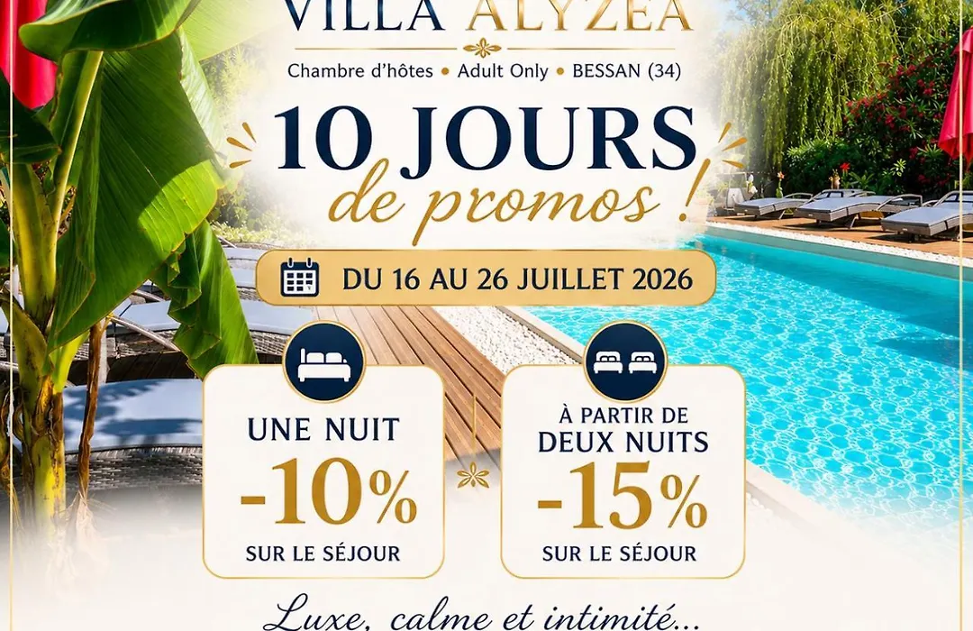 Villa Alyzea Chambre d'hôtes réservée aux adultes-1