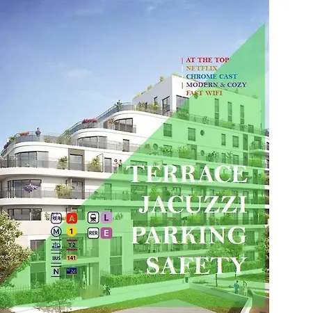 Residence Abraham-Bed&Breakfast Guest Room 2 Ladefense U-Arena #Parking #Terasse #Fibre #View-2