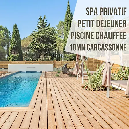 Les Gîtes de Laure - L'Eden Romantique, Chambres Hôtes, Spa privé, Couloir de nage, Adults only-3