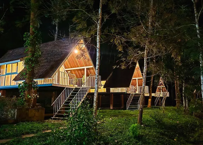 A Frame Cabins With Pool Muthanga