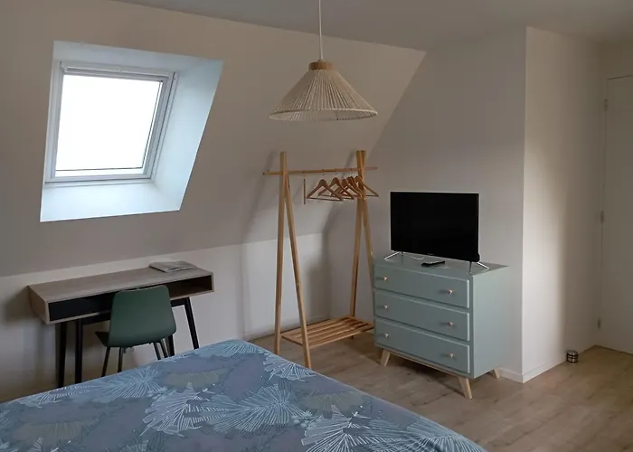 Chambres d'hôtes cosy avec salle de bain privative - Wifi - cuisine partagée - Parking gratuit Ploufragan