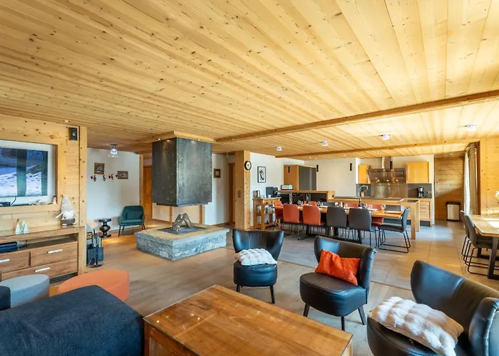 Chalet Virolet Jacuzzi Hammam Cheminée 15 personnes max Les Gets
