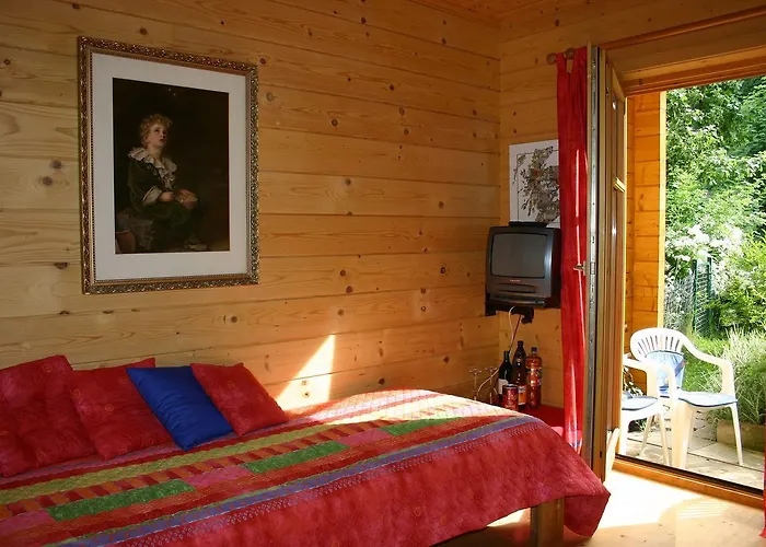 Gästezimmer im Holzhaus im Grünem Passau