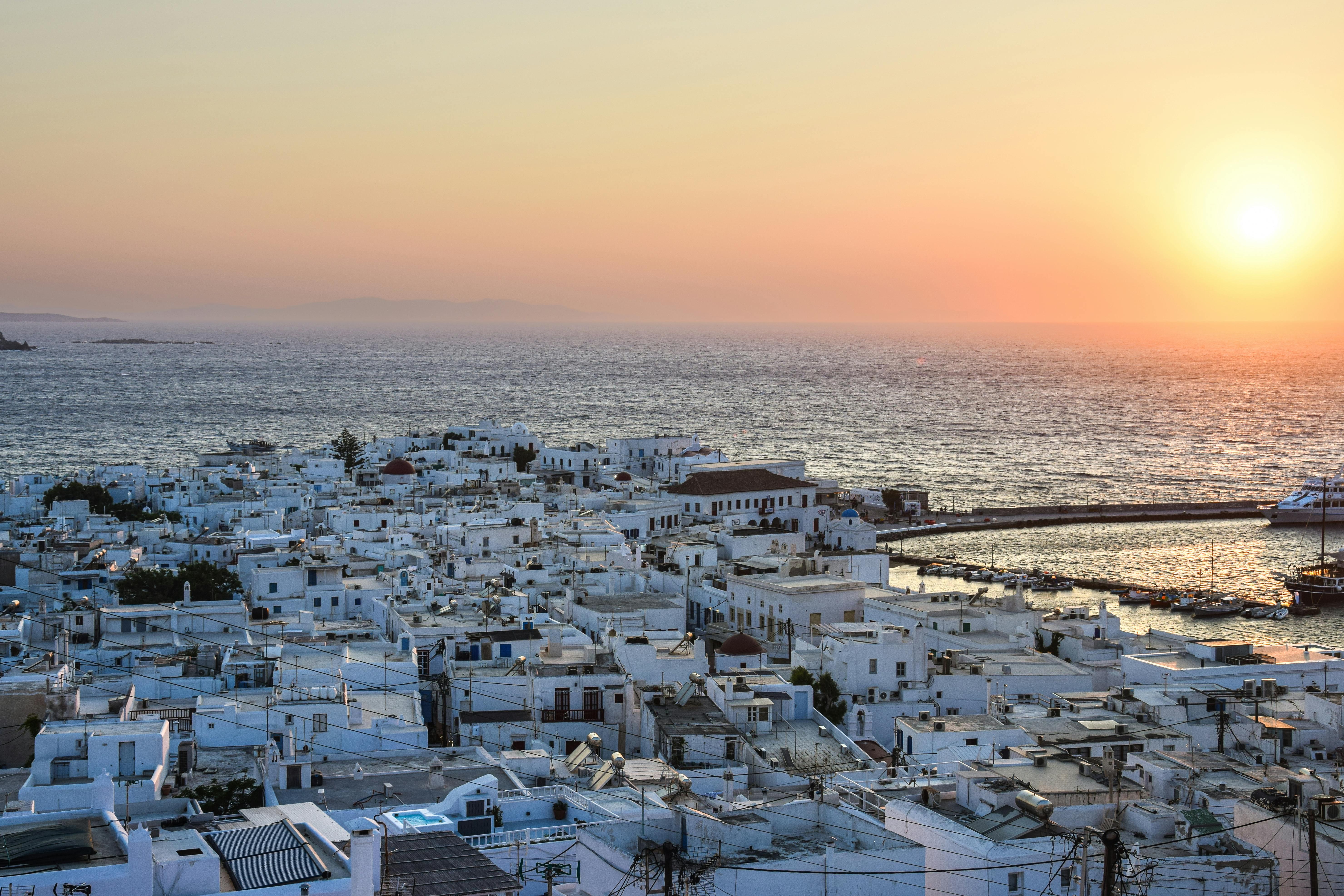 Yalos Hotel Sunset View Mykonos Town Private Rooms